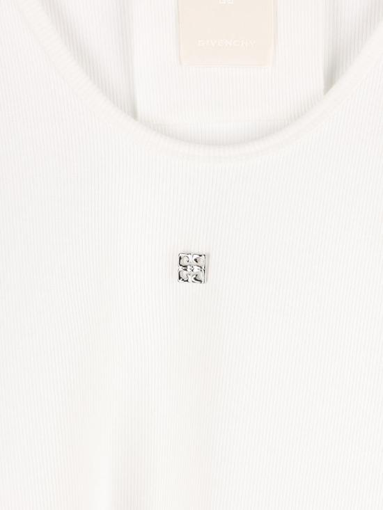 25SS 지방시 민소매 티셔츠 BW70CH3YQS100 P25 WHITE - GIVENCHY