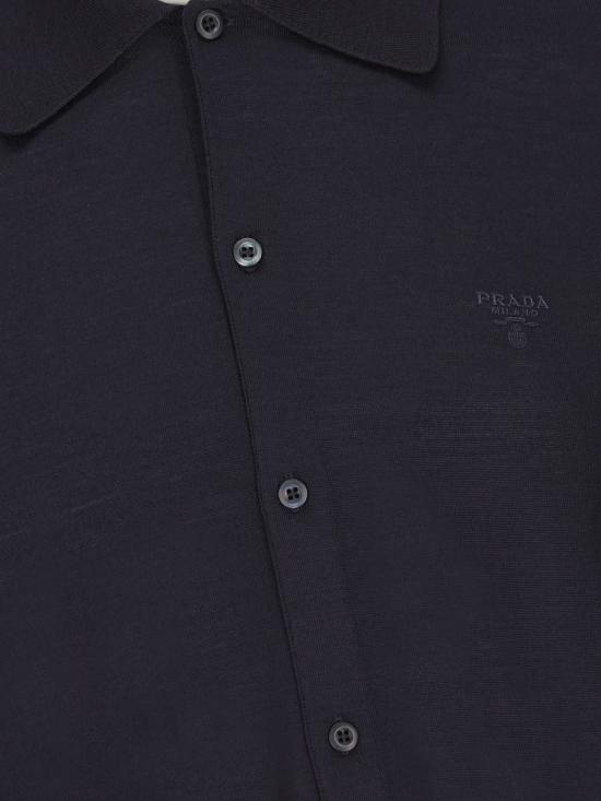 25SS 프라다 반팔 셔츠 UMG38216EOF0008 P25 BLUE - PRADA