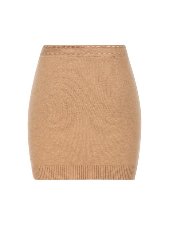 24FW 펜디 숏 스커트 FZQ758ASJJF0F9J AI24 Beige - FENDI