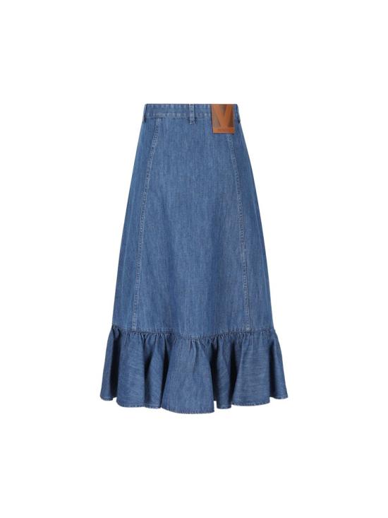 25SS 발렌티노 가라바니 숏 스커트 6B3DD18L94C558 P25 MEDIUM BLUE DENIM - VALENTINO GARAVANI
