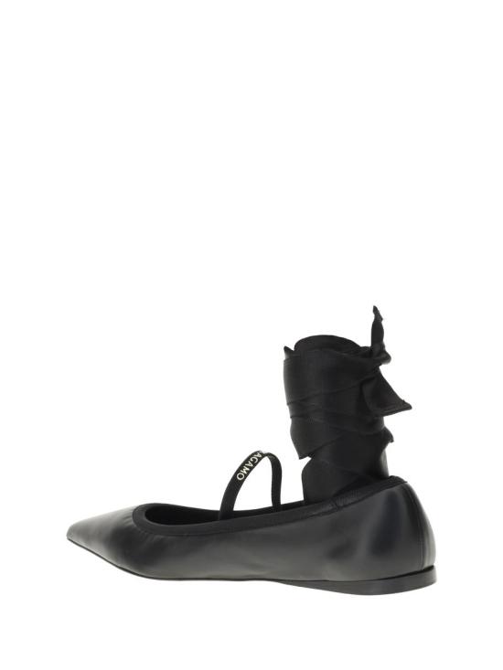 25SS 살바토레 페라가모 플랫 슈즈 782673 002 Black - SALVATORE FERRAGAMO