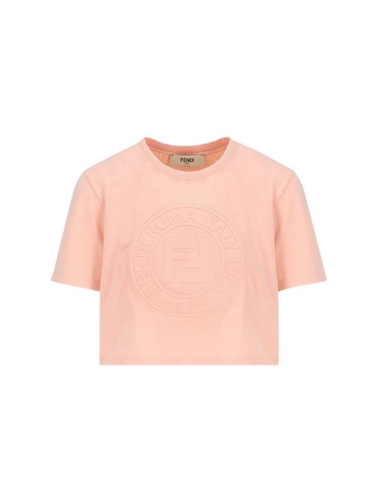 25SS 펜디 반팔 티셔츠 FS9715ASNIF1RX7 P25 Pink