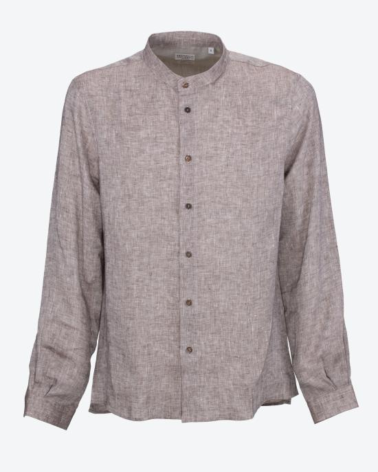 25SS 브루넬로 쿠치넬리 긴팔 셔츠 MM6840625 C115 Marrone - BRUNELLO CUCINELLI