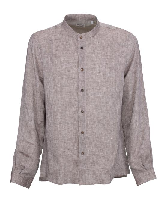 25SS 브루넬로 쿠치넬리 긴팔 셔츠 MM6840625 C115 Marrone