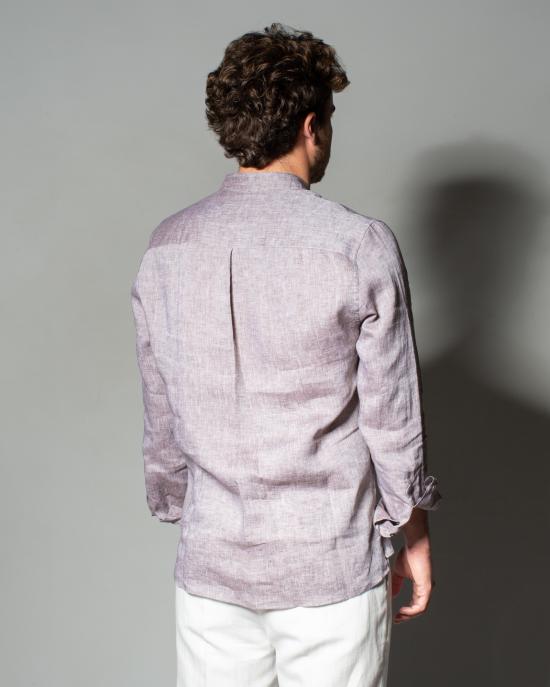 25SS 브루넬로 쿠치넬리 긴팔 셔츠 MM6840625 C115 Marrone - BRUNELLO CUCINELLI