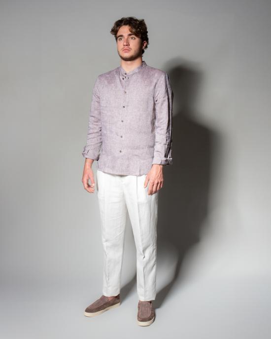 25SS 브루넬로 쿠치넬리 긴팔 셔츠 MM6840625 C115 Marrone - BRUNELLO CUCINELLI