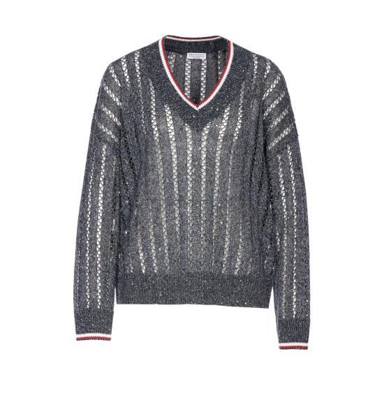 25SS 브루넬로 쿠치넬리 스웨터 MC0559402 CLR35 Grey