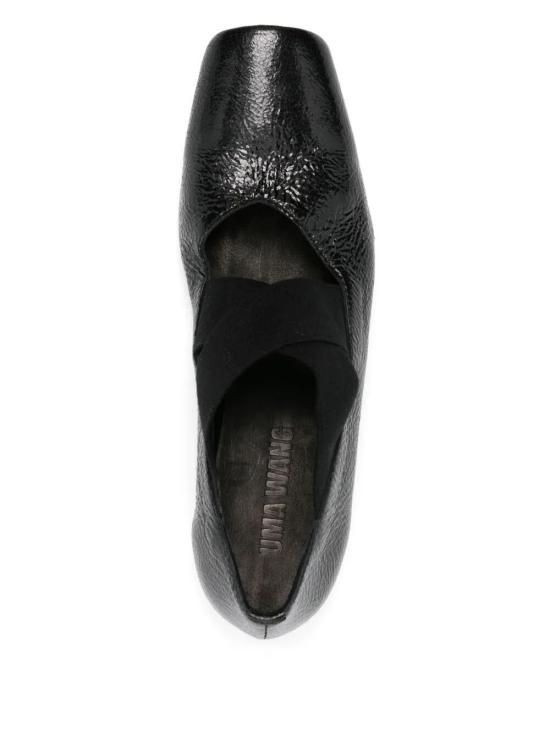 25SS 우마 왕 플랫 슈즈 US9009 UW999 SHINY BLACK - UMA WANG