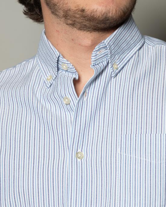 25SS 로이로져스 긴팔 셔츠 RRU90059CK670124 C0350 Celeste bianco - ROY ROGER'S