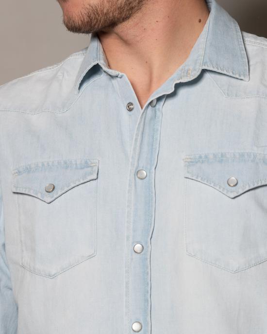 25SS 로이로져스 데님 셔츠 RRU400D6642865 C0999 Denim chiaro - ROY ROGER'S