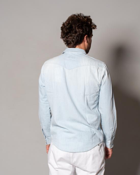 25SS 로이로져스 데님 셔츠 RRU400D6642865 C0999 Denim chiaro - ROY ROGER'S