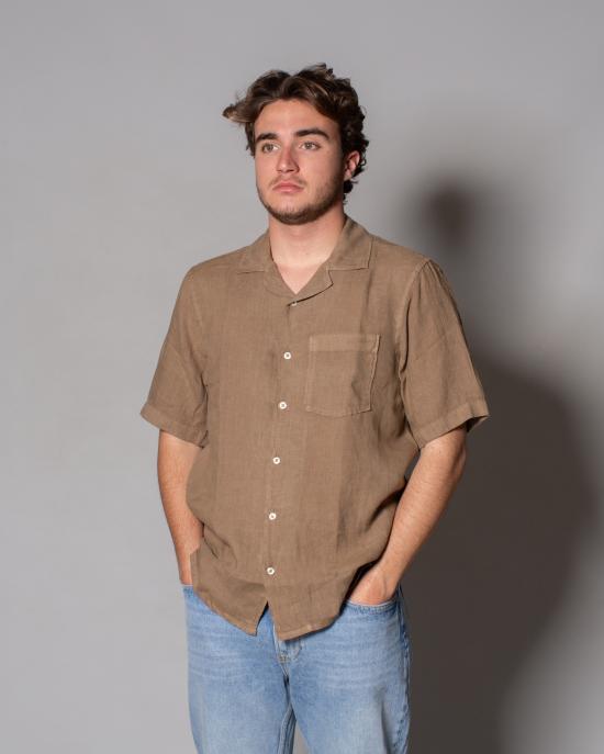 25SS 로이로져스 반팔 셔츠 RVU056P4220569 C0005 Marrone