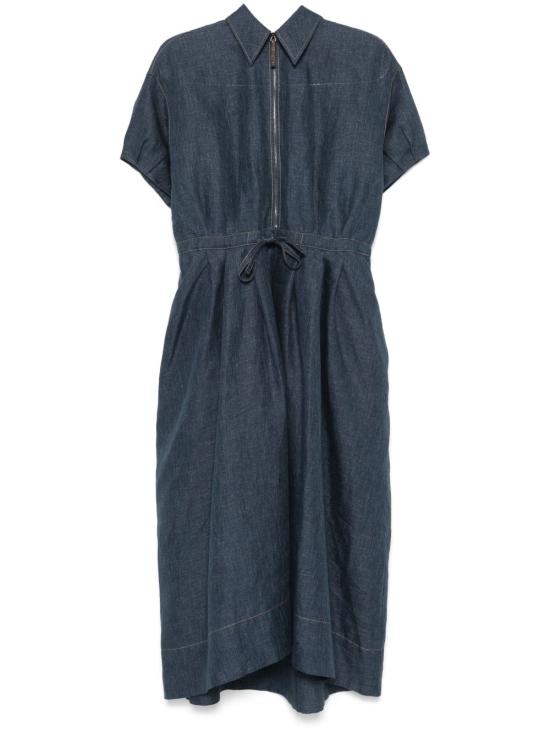 25SS 브루넬로 쿠치넬리 미디 원피스 MH538A5345 C100 Blue