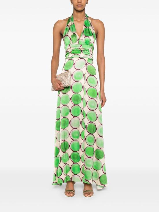 25SS KITAGI 미디 원피스 25EK308F5 VERDE Green - OTHER BRANDS