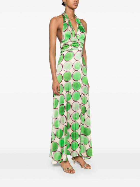 25SS KITAGI 미디 원피스 25EK308F5 VERDE Green - OTHER BRANDS