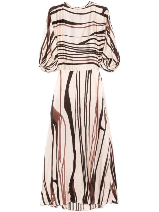 25SS KITAGI 미디 원피스 25EK306F4 MORO Brown