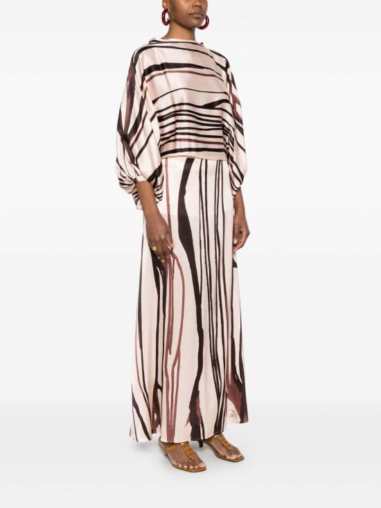 25SS KITAGI 미디 원피스 25EK306F4 MORO Brown - OTHER BRANDS