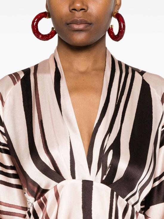 25SS KITAGI 미디 원피스 25EK332RF4 MORO Brown - OTHER BRANDS