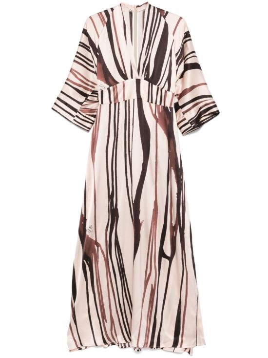 25SS KITAGI 미디 원피스 25EK332RF4 MORO Brown