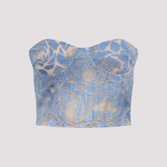 25SS 에르마노 설비노 민소매 티셔츠 D462L745QMV S4217 STAMPA JEANS - ERMANNO SCERVINO