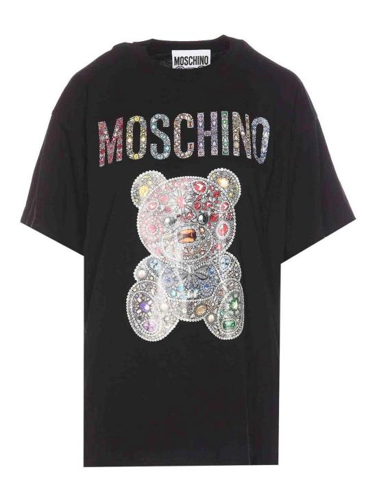  모스키노 반팔 티셔츠 070954411555 Black