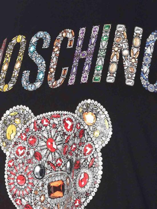  모스키노 반팔 티셔츠 070954411555 Black - MOSCHINO