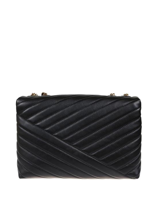 26SS 토리버치 키라 쉐브론 컨버터블 숄더백 90446001 Black - TORY BURCH