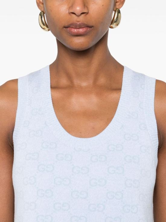 25SS 구찌 숏 원피스 786403 XKEPI4546 Clear Blue - GUCCI