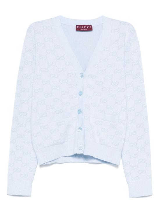 25SS 구찌 가디건 818735 XKEOH4546 Clear Blue