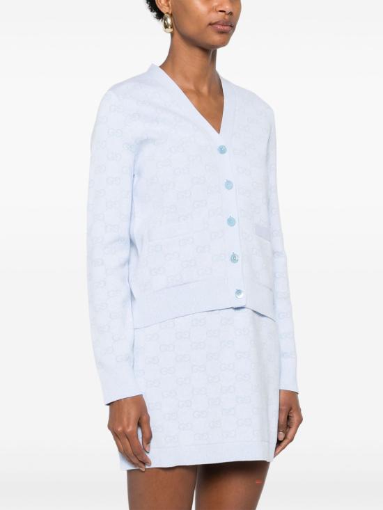 25SS 구찌 가디건 818735 XKEOH4546 Clear Blue - GUCCI