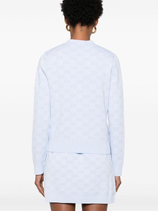 25SS 구찌 가디건 818735 XKEOH4546 Clear Blue - GUCCI