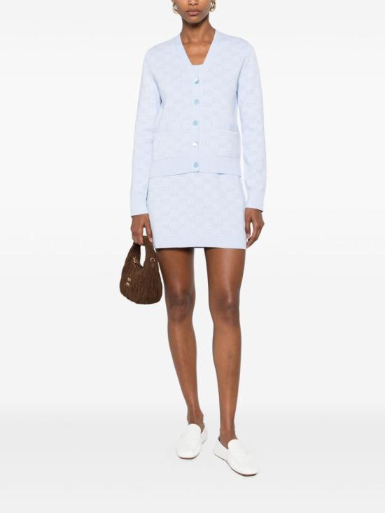 25SS 구찌 가디건 818735 XKEOH4546 Clear Blue - GUCCI