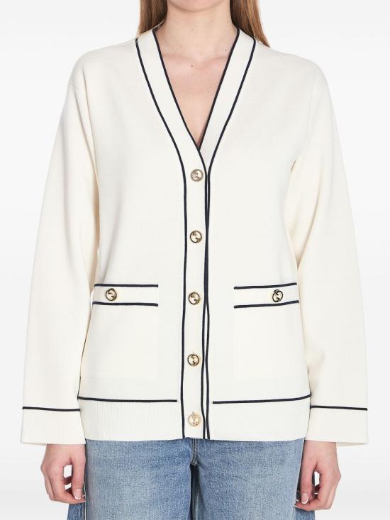 25SS 구찌 가디건 811946 XKEHH9034 White