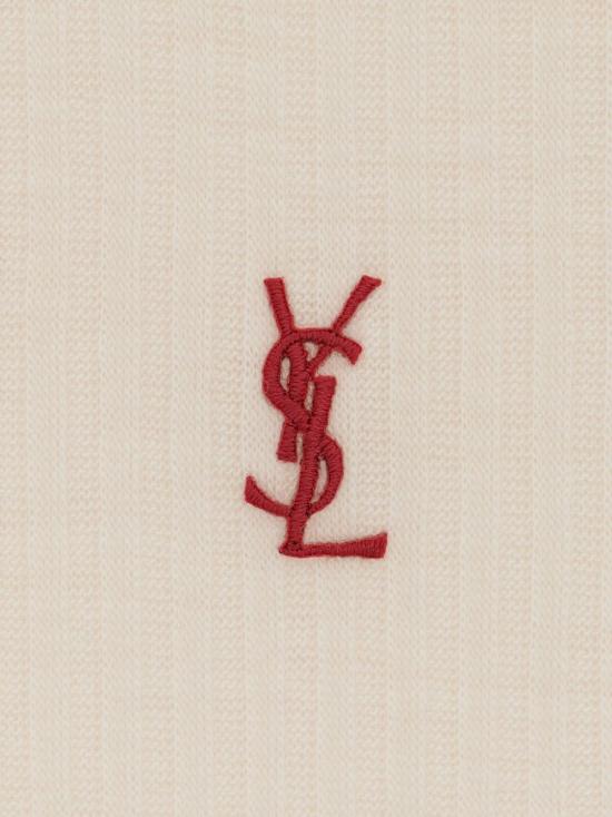 25SS 생로랑 민소매 티셔츠 752721 YBMV29774 Beige - SAINT LAURENT