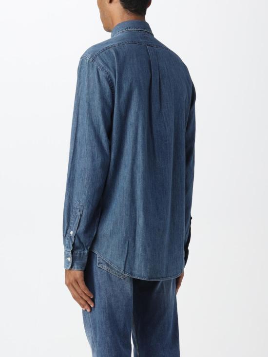 25FW 폴로 랄프로렌  포니로고 자수 데님 셔츠  710792043 001 Blue - POLO RALPH LAUREN