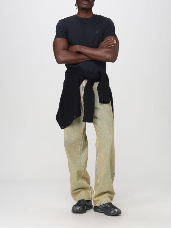 25SS 아크네 스튜디오 반팔 티셔츠 CL0309U 900 Black - ACNE STUDIOS