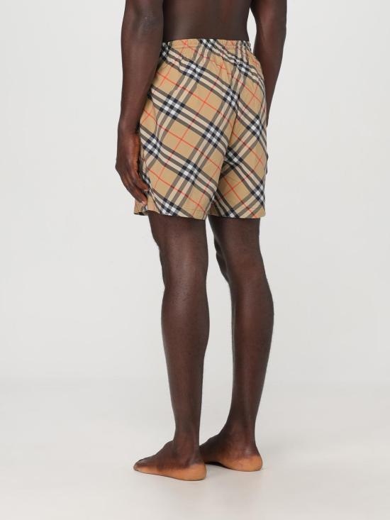 25FW 버버리 체크 스윔팬츠 8087335 Sand - BURBERRY