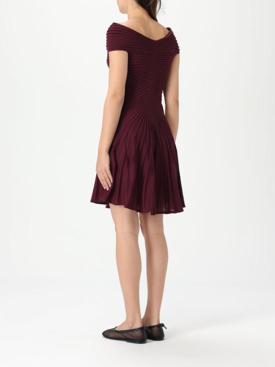 25SS 알라이아 롱 원피스 AA9R2527K010A 332 Burgundy - ALAIA