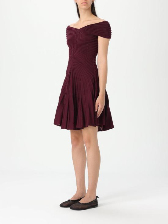 25SS 알라이아 롱 원피스 AA9R2527K010A 332 Burgundy - ALAIA