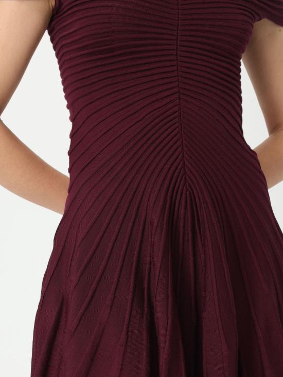 25SS 알라이아 롱 원피스 AA9R2527K010A 332 Burgundy - ALAIA