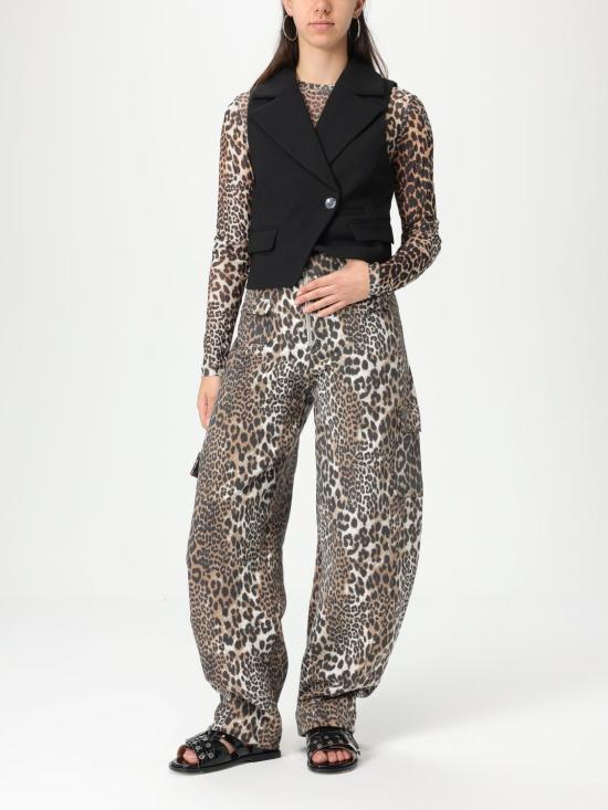 25SS 가니 팬츠 T4209 943 Brown - GANNI