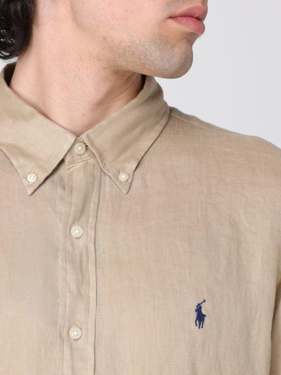 25FW 폴로 랄프로렌 긴팔 셔츠 710966294 001 Sand - POLO RALPH LAUREN