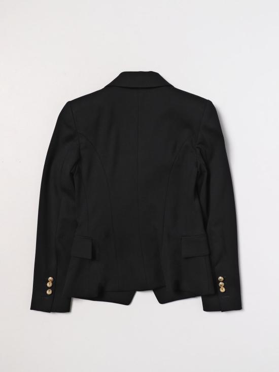 25FW [키즈] 발망 캐주얼 자켓 BT2A24J0035 930OR Black - BALMAIN