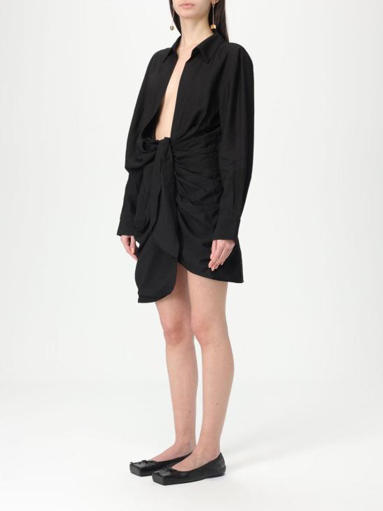 25SS 자크뮈스 롱 원피스 213DR0091020 990 Black - JACQUEMUS