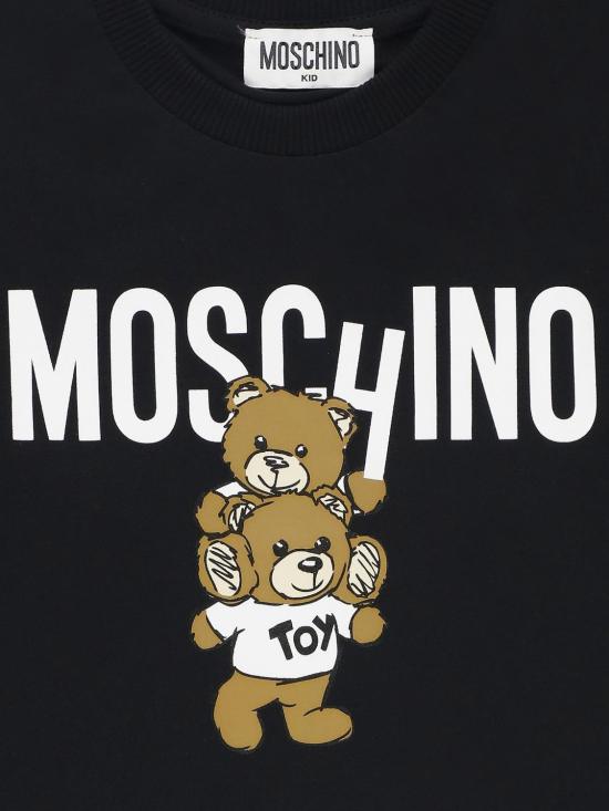  [키즈] 모스키노 티셔츠 HUO00WLAA01 60100 Black - MOSCHINO