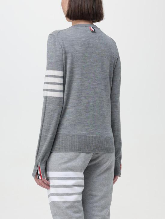 25FW 톰브라운 4바 릴렉스드 스웨터 FKA280AY1014 055 Grey - THOM BROWNE