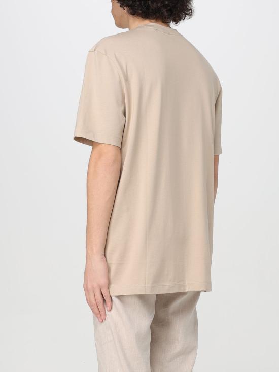 25FW 보스 반팔 티셔츠 50536796 275 Beige - BOSS