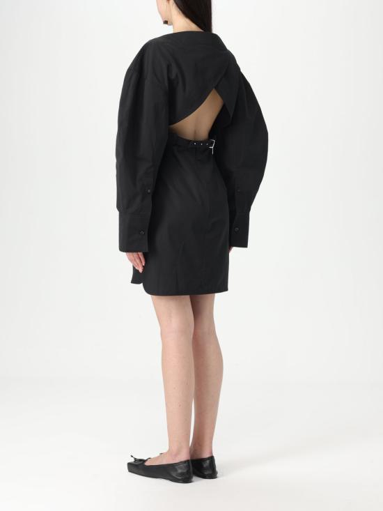 25FW 자크뮈스 숏 원피스 243DR1991519 990 Black - JACQUEMUS