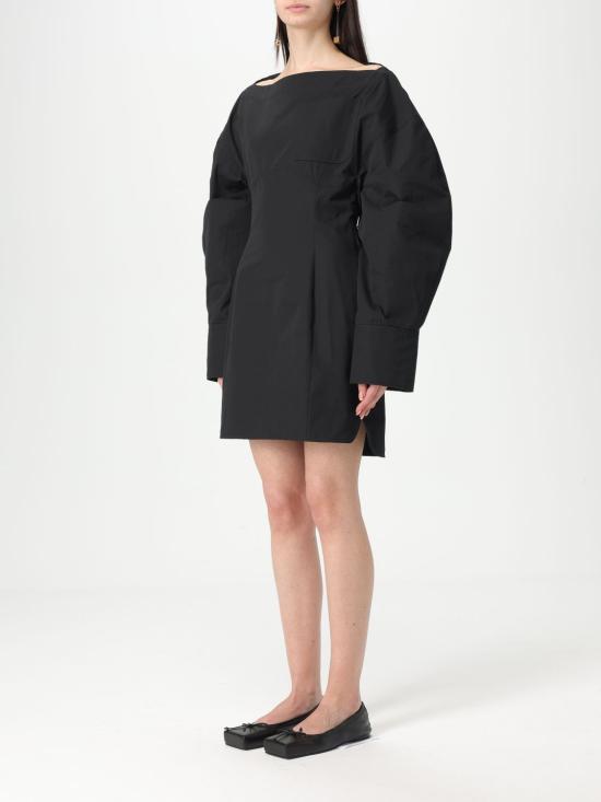 25FW 자크뮈스 숏 원피스 243DR1991519 990 Black - JACQUEMUS
