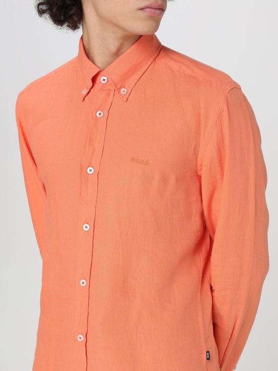 25FW 보스 긴팔 셔츠 50520283 823 Orange - BOSS